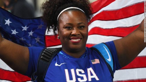 the-football-chick: Day 7 - Michelle Carter becomes the first American woman to win gold in shot put