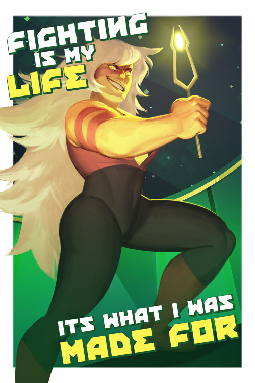 gullshriek:  Propaganda style poster for everyone’s favorite huge alien woman who definitely wants to beat them up. As commissioned by the fantastic & patient Sarah who didn’t give me her tumblr name… ★ 		  Available on RedBubble as a poster,