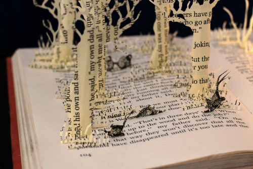 Roald Dahl’s Danny Champion of the World.A book sculpture by Justin Rowewww.daysfalllikeleaves.com