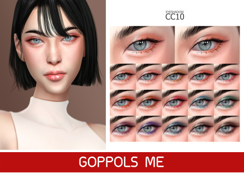 GPME-GOLD Eyeshadow CC 10DownloadHQ mod compatibleAccess to Exclusive GOPPOLSME Patreon onlyThank fo