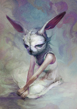 red-lipstick:Ryohei-Hase aka Ryohei Hase (Japanese, based Tokyo, Japan) - 1: Rabbit, 2014  2: Untitled 4, 2011  3: Lion, 2014  4: Untitled 3, 2010  5: Melancholy, 2008  6: Suddenly Appeared Out Of Nowhere, 2012  7: Loss Of Speech Stage, 2008