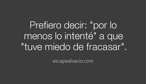 Escape al vací­o