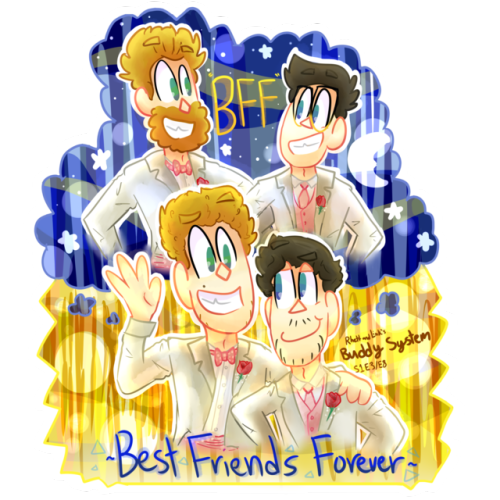 snivycat-art: ✨~Rhett and Link’s Buddy System S1 Stickers!!!~✨ @rhettandlink Oh gosh, I finall