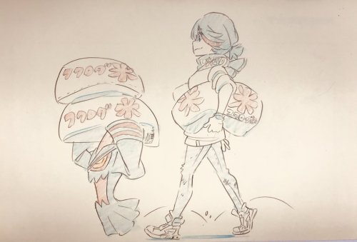 marshmallowgoop:Kill la Kill character designer Sushio drew a piece featuring Senketsu the other day