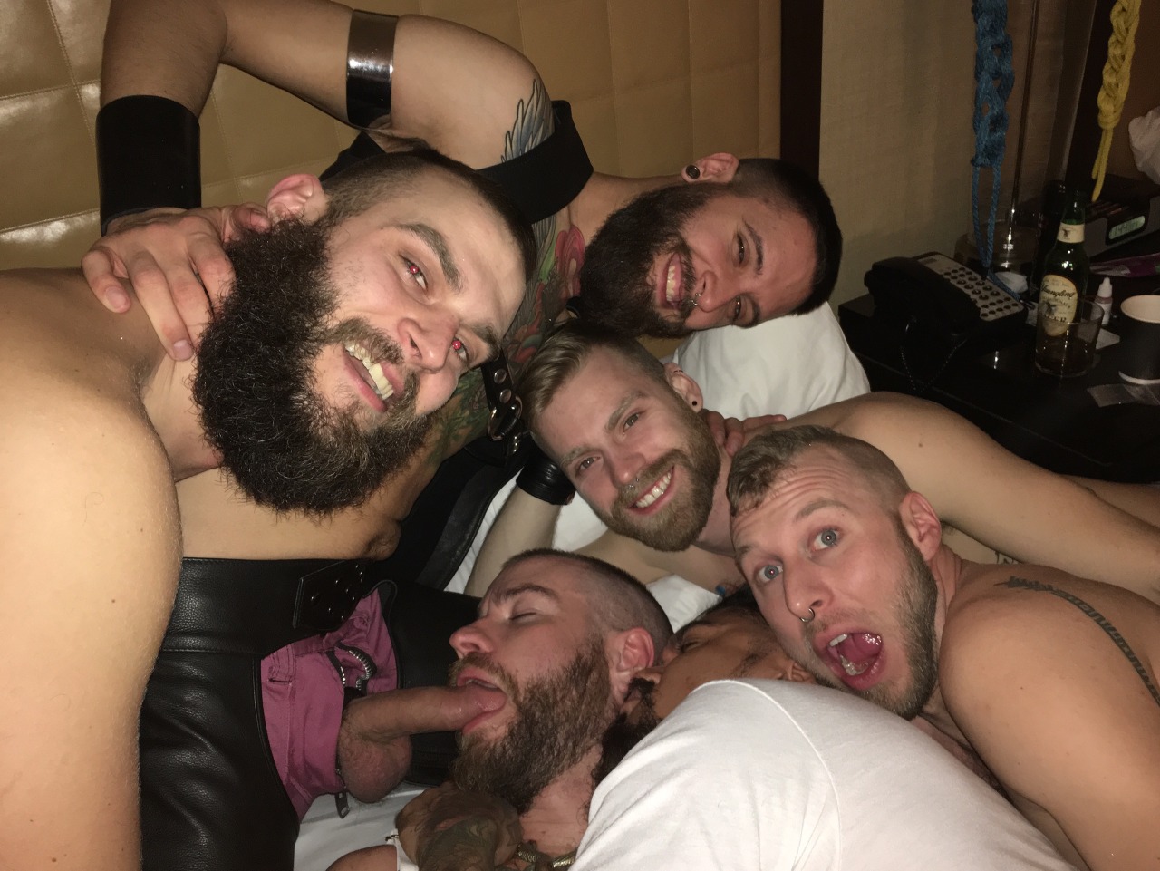 abeardedboy:  the actual popular slut club  yes, that’s boomer banks snoozing beside