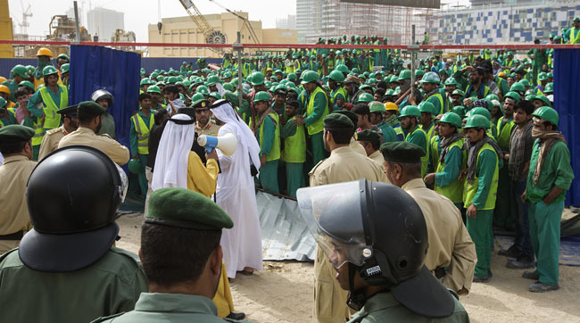 mockssblog-deactivated20170103: Laborers have held a strike in the Downtown Dubai