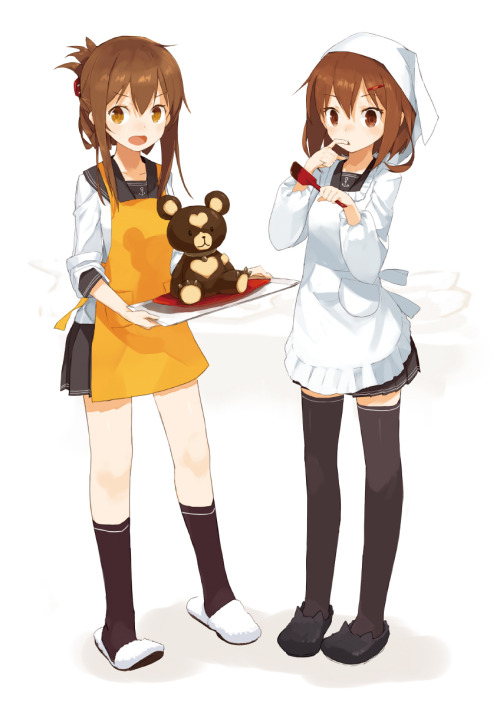 harapecoweb:「これはまだ秘密なのです！司令官はあっちに行くのです！」チョコ作り邪魔して怒られたい