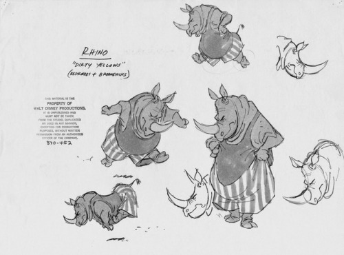 Model sheets and designs for the 1971 Disney feature, Bedknobs and Broomsticks.These come from anima