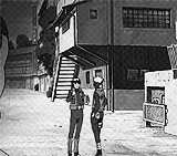 pakk-un:  Kakashi and Gai in the Uchiha District