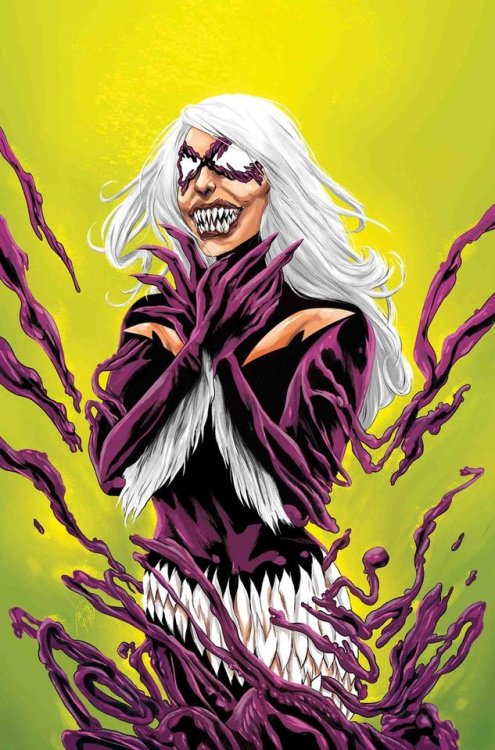 Watch out! It’s my Venomized Black Cat variant for Spider-Man #20!