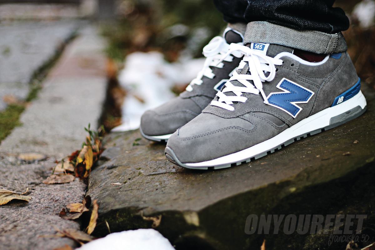 New Balance 565 Grey/Blue – Sweetsoles – Sneakers, kicks and trainers.