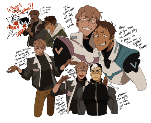 revolocities: in which adam and shiro are still exes, but adam ended up joining team voltron from th