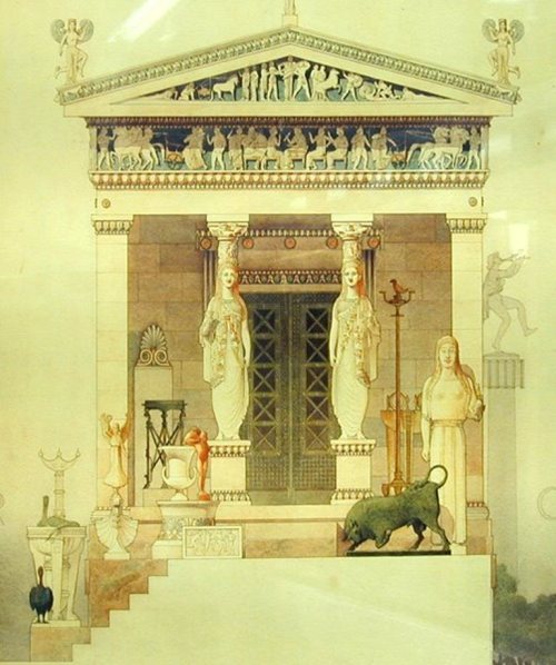 classicalmonuments: Siphnian Treasury Delphi, Greece 525 BCE The Siphnian Treasury was a building at