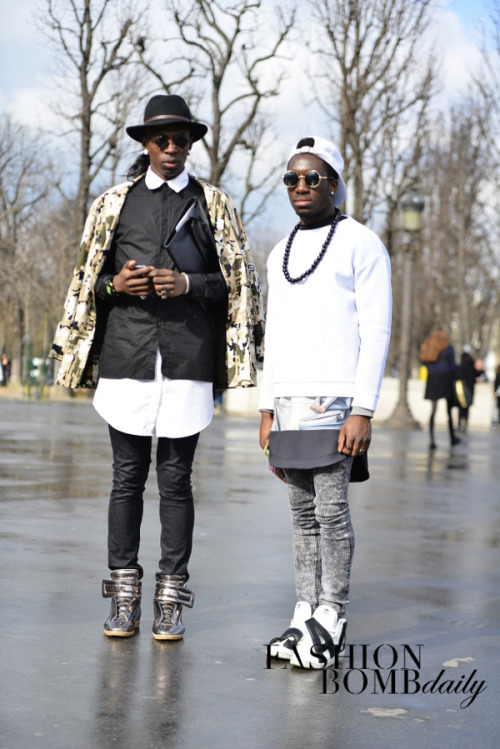 blackfashion:  Daniel DIKOUME and Philou COLORSBOYZ From the French Collectif 2HYPE4PARISSubmit