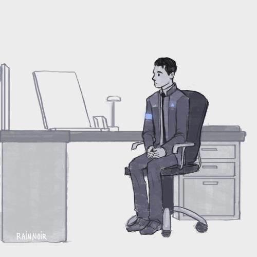 One of many Hank &amp; Connor precious moments from Detroit: Become Human. They deserves to be h