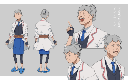 Character sheets for ‘Steamboy’ anime, airing in 20XX