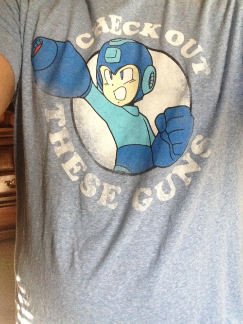 *buys a shirt because it has mega man on it*