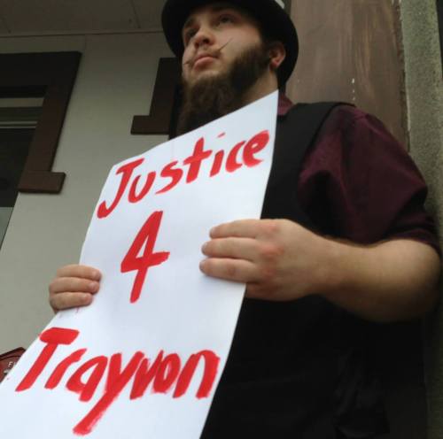 Me at the Justice For Trayvon Martin rally. 