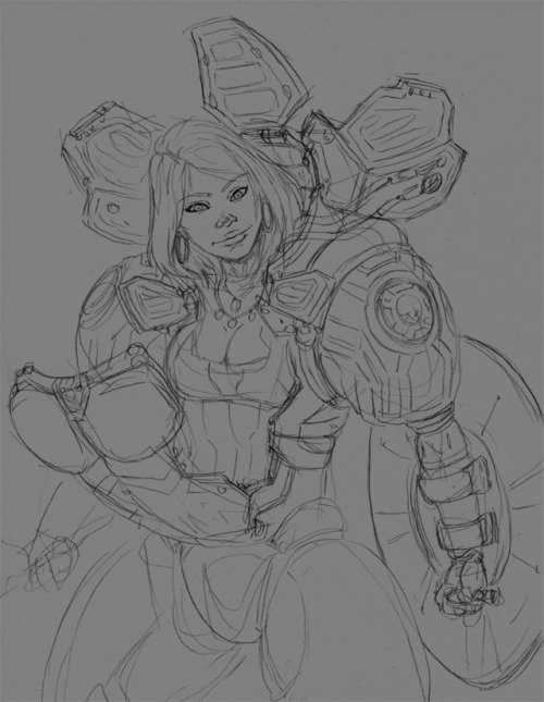 Drawing feels tedious at the moment…trying to power through things. Also, started playing End