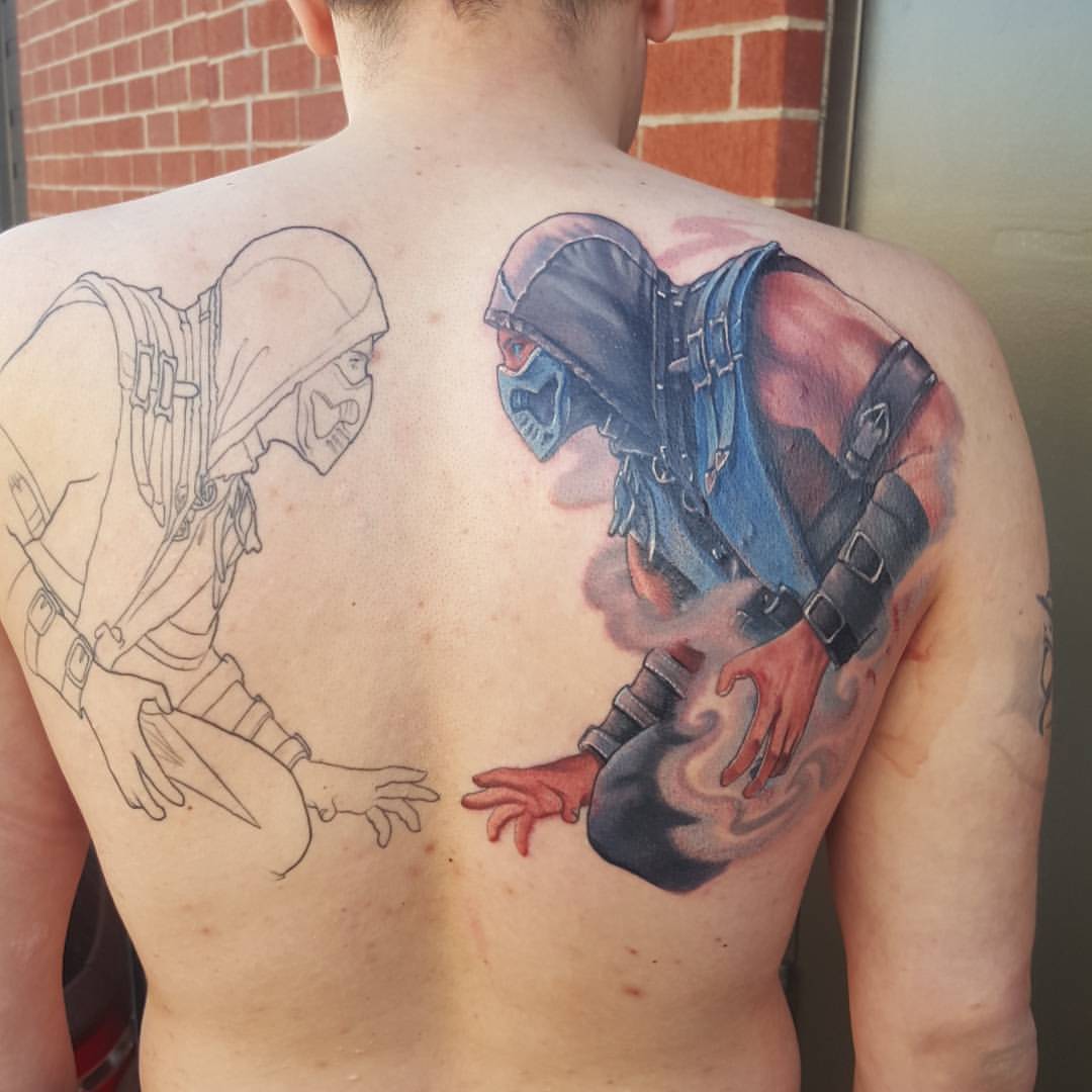 SubZero tattoo done around 1 year ago  rMortalKombat