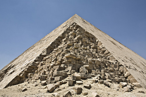 Collapsed corner of the Bent PyramidThe Bent Pyramid is located at the royal necropolis of Dahshur, 