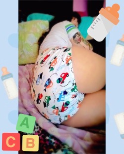 littlepeachybutt:  Sleeping in my @onesiesdownunder diaper cover. Super comfy! 5% off with code: LittlePeachyButt 