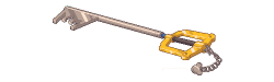 kingdomheartsnyctophiliac:  I got really bored so here, have a pixel art of the Kingdom Key. Courtesy of Kingdom Hearts Nyctophiliac. 