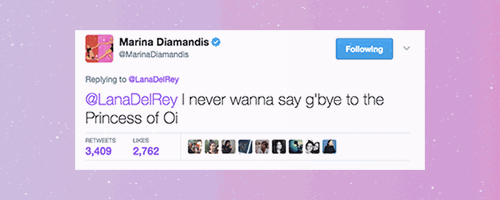 mariradiamandis:Marina + Lana’s FriendshipHolding back the tears
