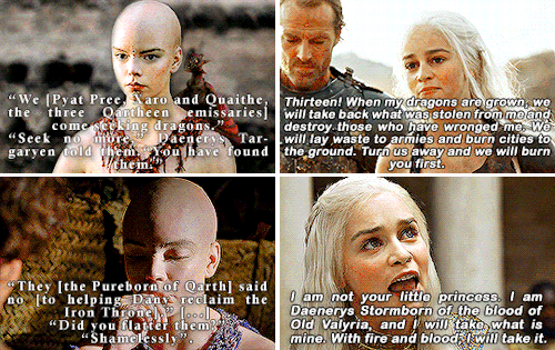 Daenerys Targaryen + A Few Of The Endless Scenes (from Multiple Seasons) In Which Her Show Version Was
