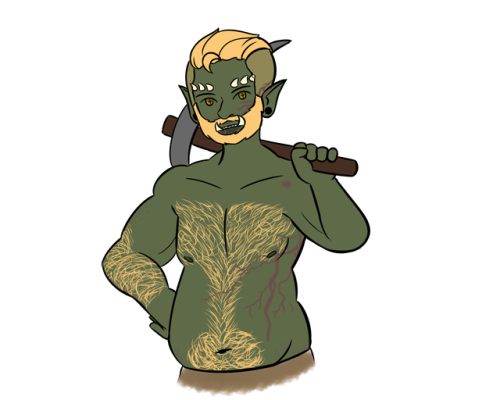 sexy-orc-singles: I have finally delivered on my promise of sexy orc singles… this is Orzuk, 