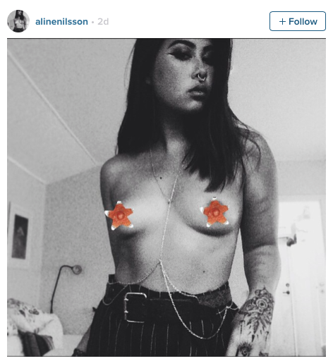 micdotcom:  Genius women are photoshopping men’s nipples onto their own to protest sexist social media The idea is simple: Since men’s nipples are allowed, women can Photoshop men’s nipples over their own, which should make their topless pics technically