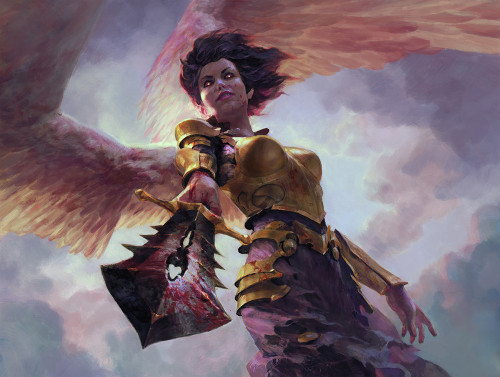 a-wandering-minstrel:  Angelic Purge_MTG by Zezhou Chen
