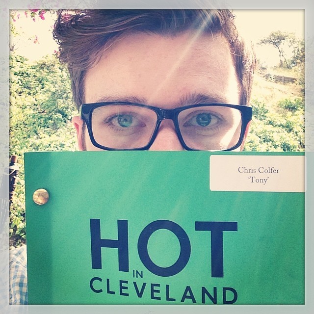 chriscolfernews-archive:  hrhchriscolfer: Started this today!!! #HotInCleveland 