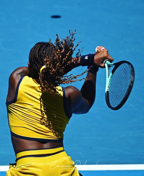 Coco Gauff During Her Round 1 Match At The 2024 Australian Open