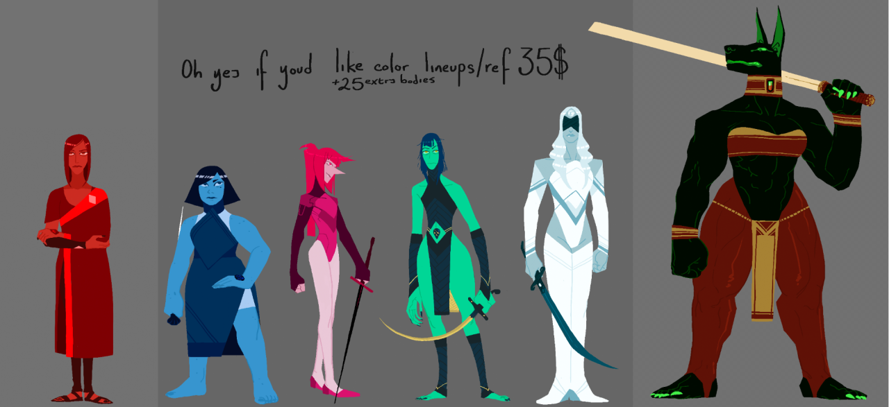 o11:Commissions are openIf you’re interested in any of these painty shenanigans