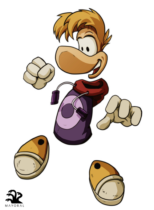 RaymanCommissioned character.It’s part of this big illustration: http://ilustracionmayoral.tumblr.co