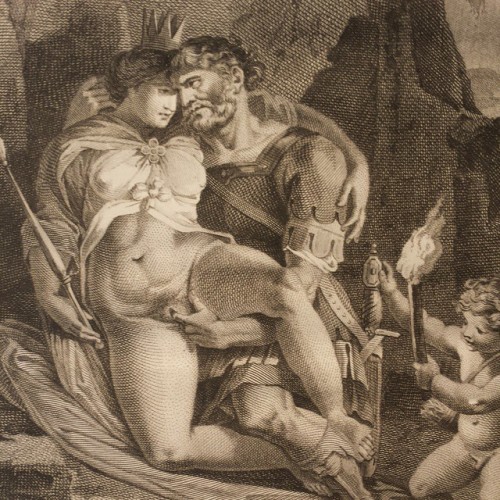 lilit69:L'ARÉTIN D'AUGUSTIN CARRACHE_Enée Et Didon’ The Trojan hero Aeneas diddling Dido, the Queen 