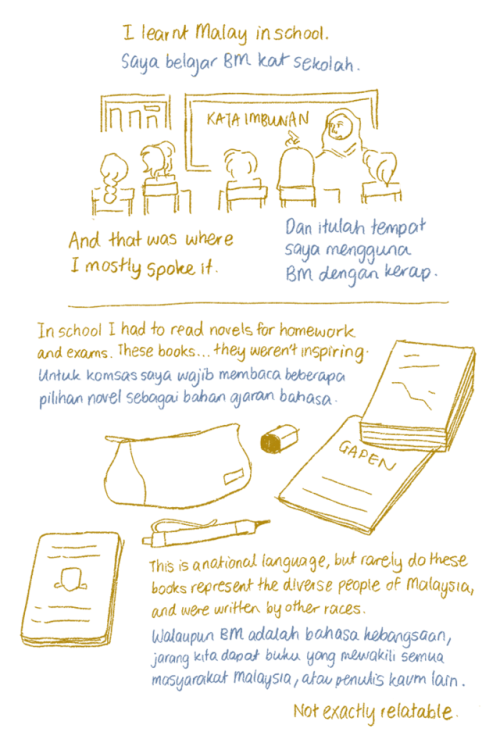 reimenaashelyee: A comic about my complicated feelings for Bahasa Malaysia, my country’s natio