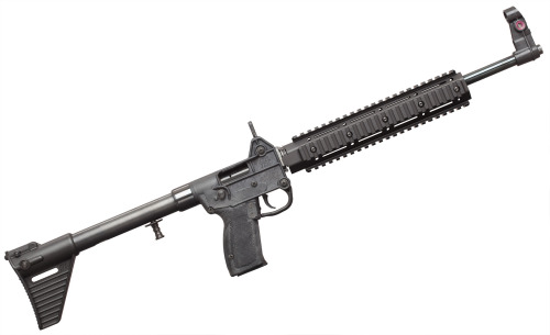 Kel-Tec Sub-2000The bolt can be locked in the rear position by the operating handle. The main safety