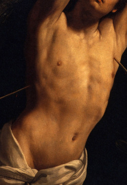 St Sebastian,detail.1616 Guido Reni