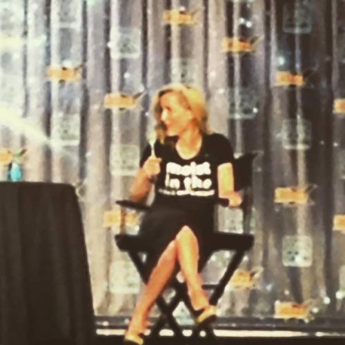 Gillian Anderson! #moistintheanteroom #TheXFiles #Hannibal #FanX16 #Epic #SLC #Utah
