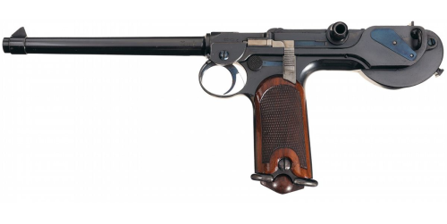 Excellent condition DWM Borchardt pistol Sold at Auction: $20,000