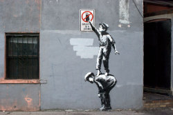 banksystreetart:  Spanking new Banksy in New York City! 