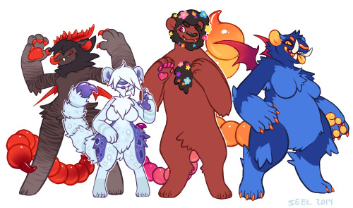 groundlion: A huge batch of drawings from last October! My friend AC created this cool Manticore spe