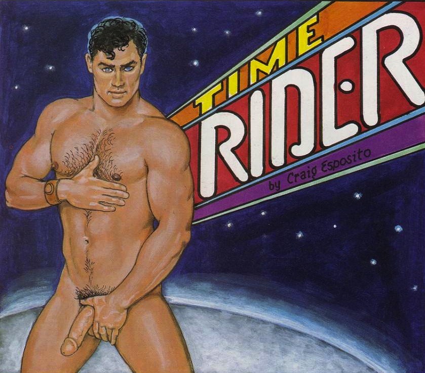 gayeroticartarchive:  art by Craig Esposito “Time Rider” covers