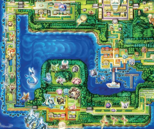 banzai-jinto: just saw the map from Let’s Go Pikachu/Eevee and noticed something i’ve never questioned for 20 years hey how does the S.S. Anne get anywhere?  it jumps?? lmao