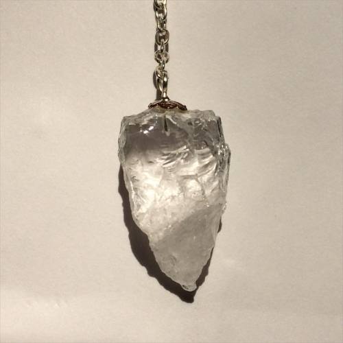 Check out this beautiful Quartz pendulum! Rough, powerful, magickal. You can use pendulums to find l