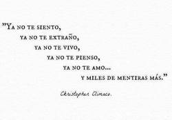 enalgunaparte-elamorpermanece:  y miles de mentiras mas… | via Facebook on We Heart It. 