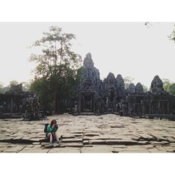 bobbyearle:  Anna shooting away at thom bayon. One of my fav spots here if you know the right time to come. #rpte2013 #raddestphototripever #cambodia #siemreap #thombayon #angkorwat #iphoneonly