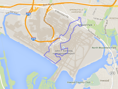 mapsontheweb:  Monaco Compared to JFK Airport